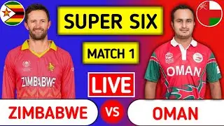Zimbabwe Vs Oman Live | ZIM vs OMN | ICC Cricket World Cup Qualifier