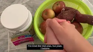 IU's diet plan D-7 🍎🍠🥛
