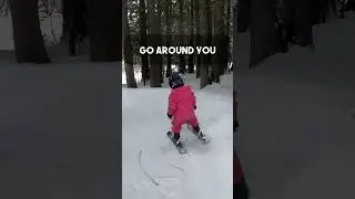 Cute Toddler Skiing