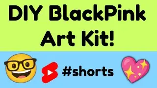 Try this when You're Bored 🖤💖 DIY BlackPink Art Kit #shorts #diy