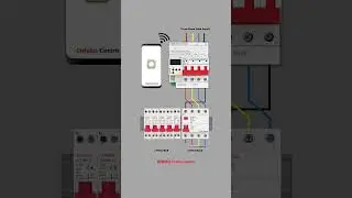 Wifi smart circuit breaker connection in distribution board control with mobile phone #ctrlplus