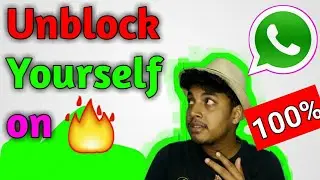 Unblock YOURSELF on Whatsapp Without Deleting Account # Trending Tech Zone #