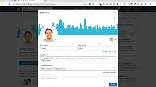 How to update your LinkedIn profile photo and background image