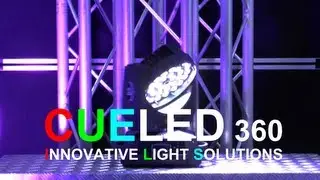 CUELED 360 MKII - LED Moving Wash Light Color Change Motor Zoom - 10&deg;-60&deg; - RGBW QUAD 4in1 36x10W