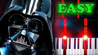 Darth Vader's Theme - EASY Piano Tutorial