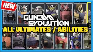 Gundam Evolution All Mobile Suits Abilities and Ultimates (Gundam Overwatch Game F2P Beta )