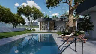 Costruire BIO | Progetti 3D - Villa con piscina