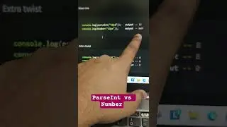ParseInt vs Number in Javascript #dsa #coding #mernstack #leetcode #programming #reactproject