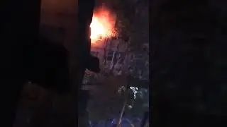 🚒🔥Пожар в Одессе / Odessa fire brigade at work  #shorts #fire #911 #firecar