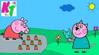 PEPPA PIG NEW COLORING 2016. ПЕППА РАСКРАСКА ОГОРОД Episodes #16