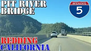 I-5 - Pit River Bridge - Redding - California - 4K Infrastructure Drive