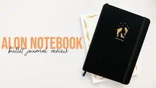 Alon Notebook Review | 192 pages | 160gsm dotted journal | Unboxing + Pen & paint test