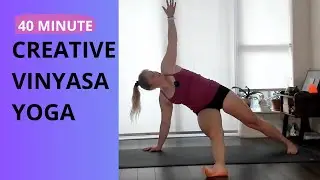 40 Minute Full Body Strength Building Creative Vinyasa Yoga Class