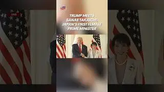 Trump met with Japan&rsquo;s Prime Minister Sanae Takaichi. Trump said she has &ldquo;a very strong handshake