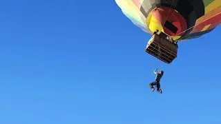 Epic hot air balloon workout with monkii bars causes 911 calls