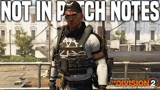 The Division 2 | So SECRET not even in Patch Notes! TU10