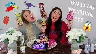 AMERICANS TRY BRITISH & AUSTRALIAN FOODS!!!!