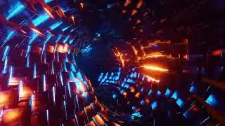 [4K Music Video] Футуристический Киберпанк Туннель (Smart Cat - Cyber Trend) #EDM #Сiberpunk #IA #AI