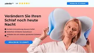 Derila ERGO Pillow &ndash; Ergonomisches Kissen f&uuml;r besseren Schlaf | Offizielle Webseite in Deutschland
