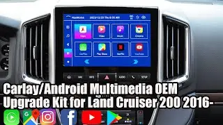 8+128G Qualcomm Android CarPlay Infotainment Retrofit Interface for Land Cruiser 2013-2021 by Lsailt