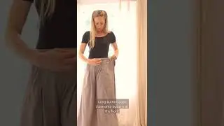 The Persica Culottes sewing pattern from Sewillow. A 2-in- one zipper free PDF pattern