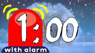 ⌛ winter 1 minute timer no music (no music with alarm for 60 seconds)