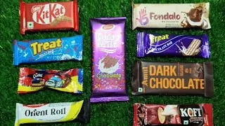 ASMR KitKat, Dark Chocolate, Dairy Milk, Kofi House, Ofient Roll, Treat Chocolate Crispy Candy Video