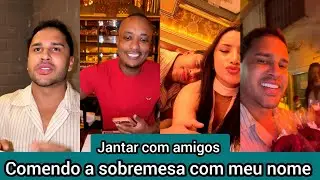 Lucas Guimar&atilde;es vai jantar com Verinha e jade pra comer prato com seu nome - Ajuda vendedores de rua
