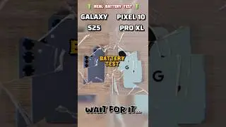 🔥😍 GALAXY S25 VS PIXEL 10 PRO XL REAL BATTERY 🔋 TEST!!
