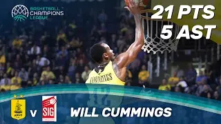 Cummings chips in with 21 points for victory vs. SIG Strasbourg!