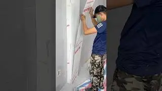 Techniques for installing decorative wall panels #shorts #construction #constructiontips #building