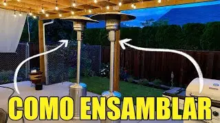 Como Ensamblar Un Calentador de Gas de Patio Hampton Bay 48,000 BTU Paso a Paso Usando Instrucciones