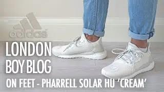 On Feet - Adidas X Pharrell Williams Solar Hu 'Cream'