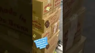 HOW TO STACK BAGELS ON A HANDCART ? #food #trucking #local #delivery #cbi #sysco