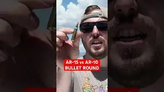 The bullet round difference between AR-15 and AR-10