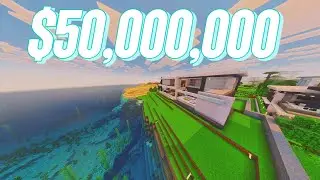 MIAMI OCEAN FRONT INSPIRED MANSION IN MINECRAFT WITH INCREDIBLE OCEAN VIEWS!