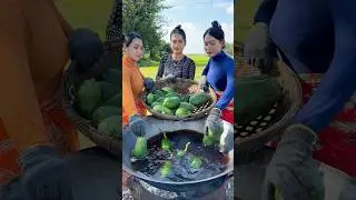 Green papaya crispy cook recipe #shortvideo #shorts #cooking #food #recipe