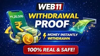 Web 11 Withdrawal Proof 💰 | Real Payment | No TDS ❌ No GST