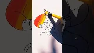 genie 🌈#drawingidea #youtubeshorts #art #draw #satisfying #viral #coloring #trending