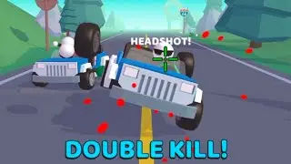 Rage Road - Car Shooting Game | All Levels Gameplay Level 2 | Double Kill