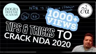 How to Crack NDA 2020 | Tips and Tricks | NDA Exam 2020 | Puneet Dogra |