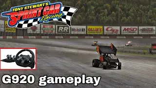 Tony Stewart&rsquo;s Sprint Car Racing Game with a Logitech G920 wheel!