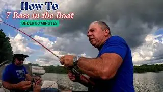 Bass Fishing Texas Rig Before the Storm &ndash; 7 Catches in Record Time!