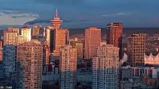 Vancouver Winter Sunrise | Rare Pink Ice Clouds Over Harbour & TImelapse of Snow Capped Mountains