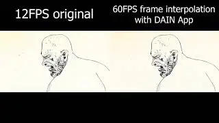 A Dog Fight Animation by Zimaut Animation but AI makes it 60FPS (comparison)