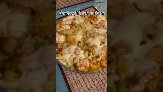 How to make tandoori chicken pasta at home #chickenpasta #shorts #youtubeshorts