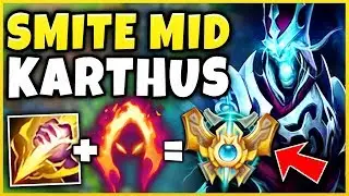 (FACE-CAM) DARK HARVEST SMITE MID KARTHUS IS 100% BUSTED! *ACTUALLY BROKEN* - League of Legends