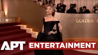 Watch Ariana Grande Arrive in Black Couture at the 2026 Golden Globes Red Carpet for Wicked | APT
