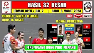 Hasil Jerman Open 2023 Hari Ini Day 2 R32 ~ PRAVEEN/MELATI Menang Lolos 16 Besar