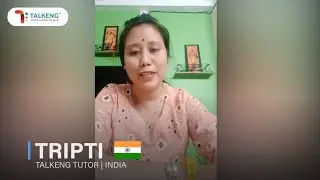 Tripti Tutor Intro | TalkEng Learn English Innovatively #tutor #onlinelearning #englishlearning